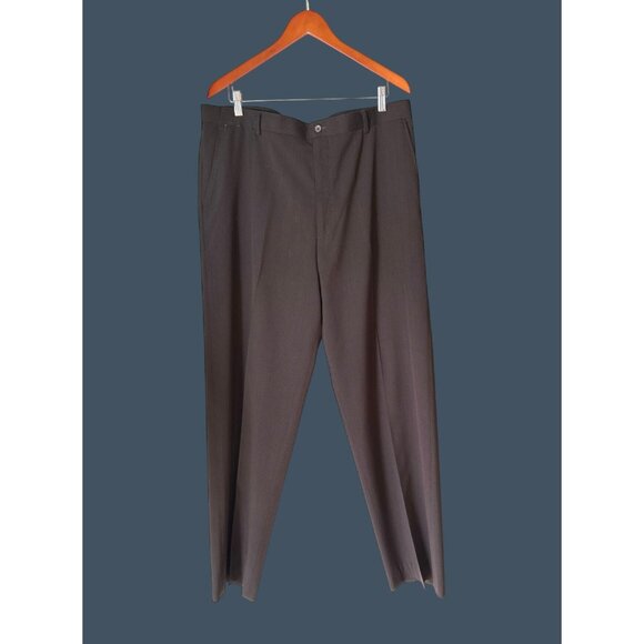 Claiborne Mens Dark Brown Dress Pants 38 Polyester & Rayon Blend